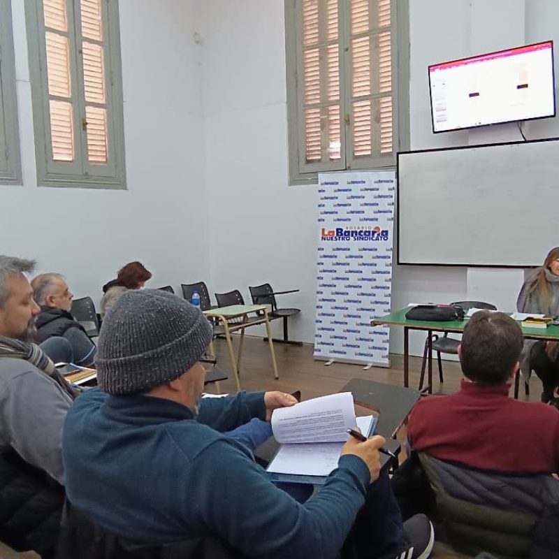 3° Clase del Curso de Formación en Derecho SindicalGremial para delegados y delegadas de La Bancaria Rosario4